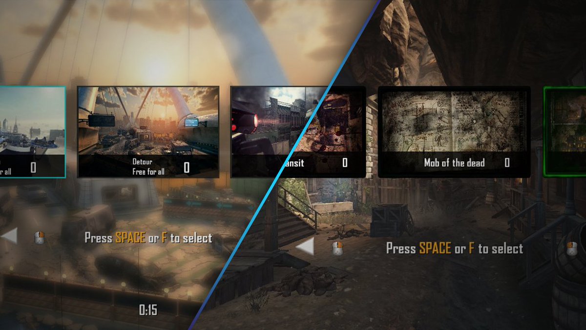 Black Ops II mapvote on 8 April 2022, first shot