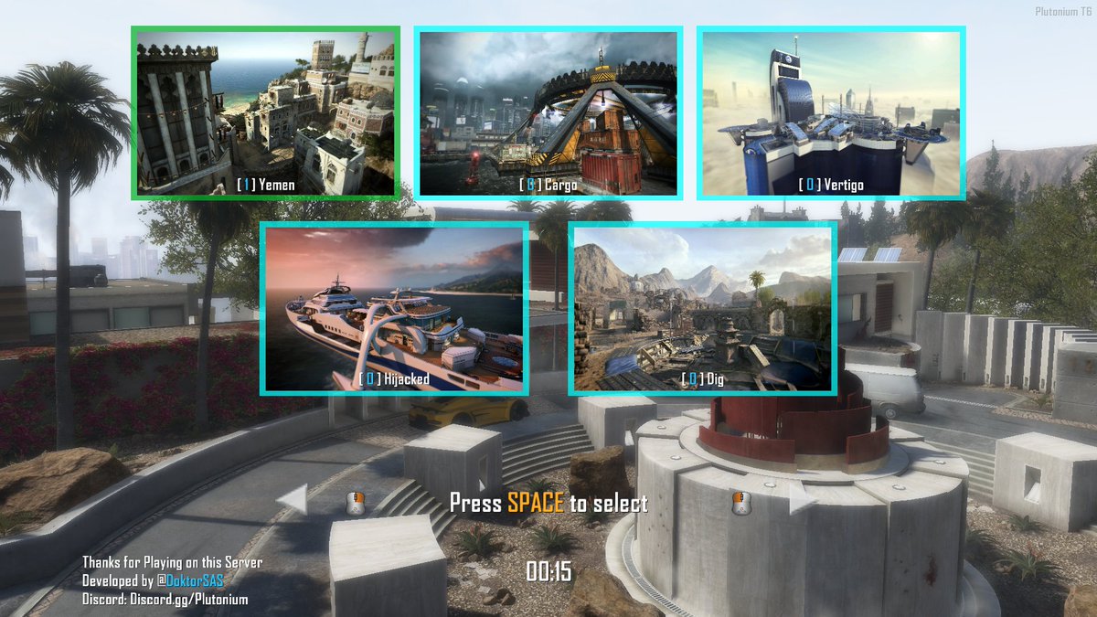 The first Black Ops II multiplayer mapvote, January 2021