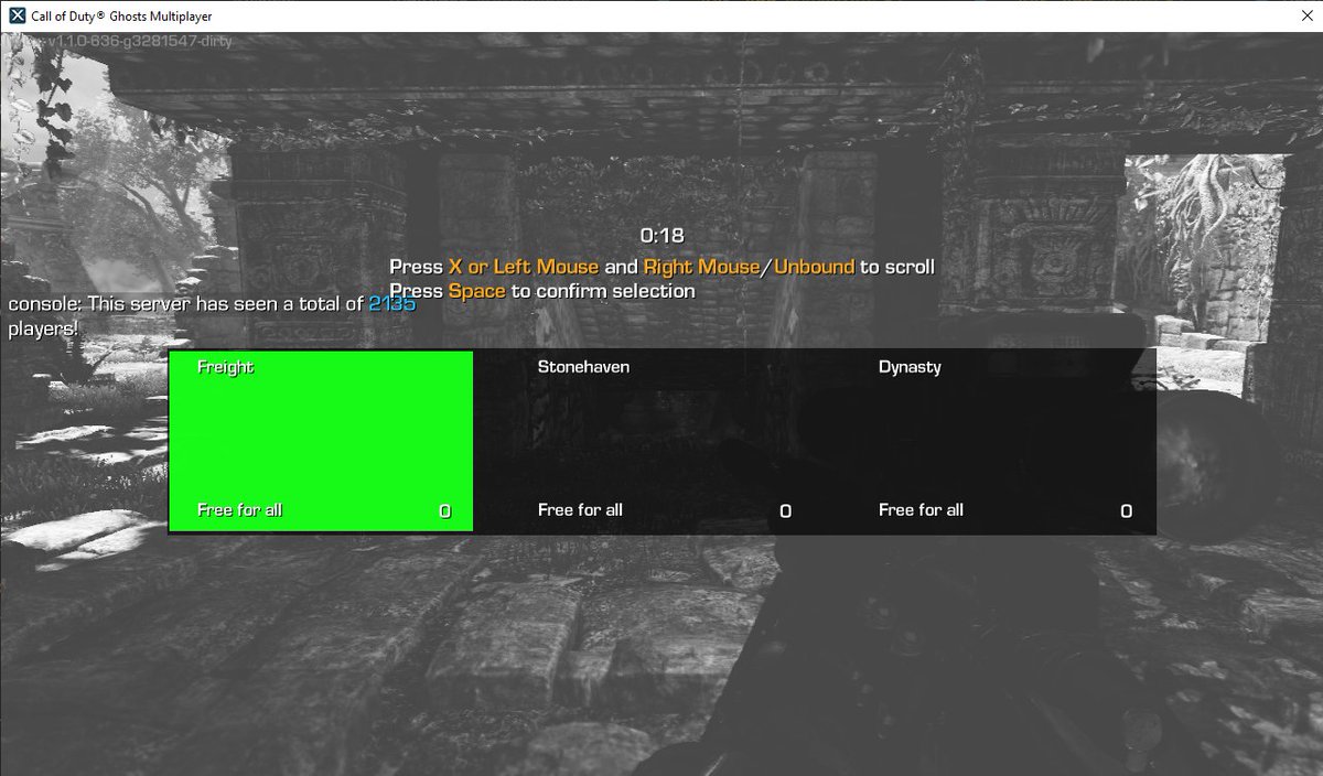 Experimental Ghosts mapvote, 12 August 2022